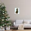 Stupell Industries Bear Seasonal Holly Snow Scene Framed Wall Art, Design by Laura Marr view 2