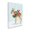 Stupell Industries Snowy Deer Holiday Cardinal Canvas Wall Art, Design by Laura Marr view 2