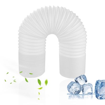 3Metre PP Air Conditioner Hose Stretchable Mobile Air Conditioning Exhaust Pipe Left Rotation Heat Exhaust Steel CCW Thread Vent Hose for Conditioner Repair(150mm/5.91in)