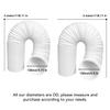 3Metre PP Air Conditioner Hose Stretchable Mobile Air Conditioning Exhaust Pipe Left Rotation Heat Exhaust Steel CCW Thread Vent Hose for Conditioner Repair(150mm/5.91in) view 2