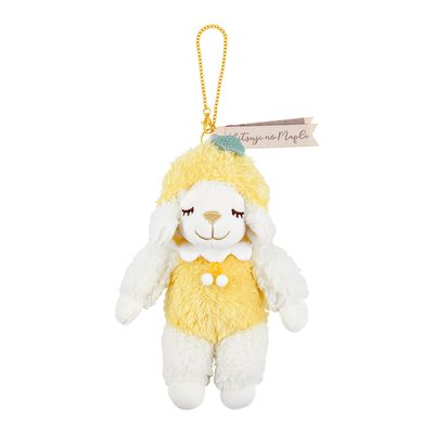 Livheart 18237-12 Colorful Soda Maple Mascot, Sheep Maple May (Total Length: Approx. 7.9 inches (20 cm), Lemonade Keychain