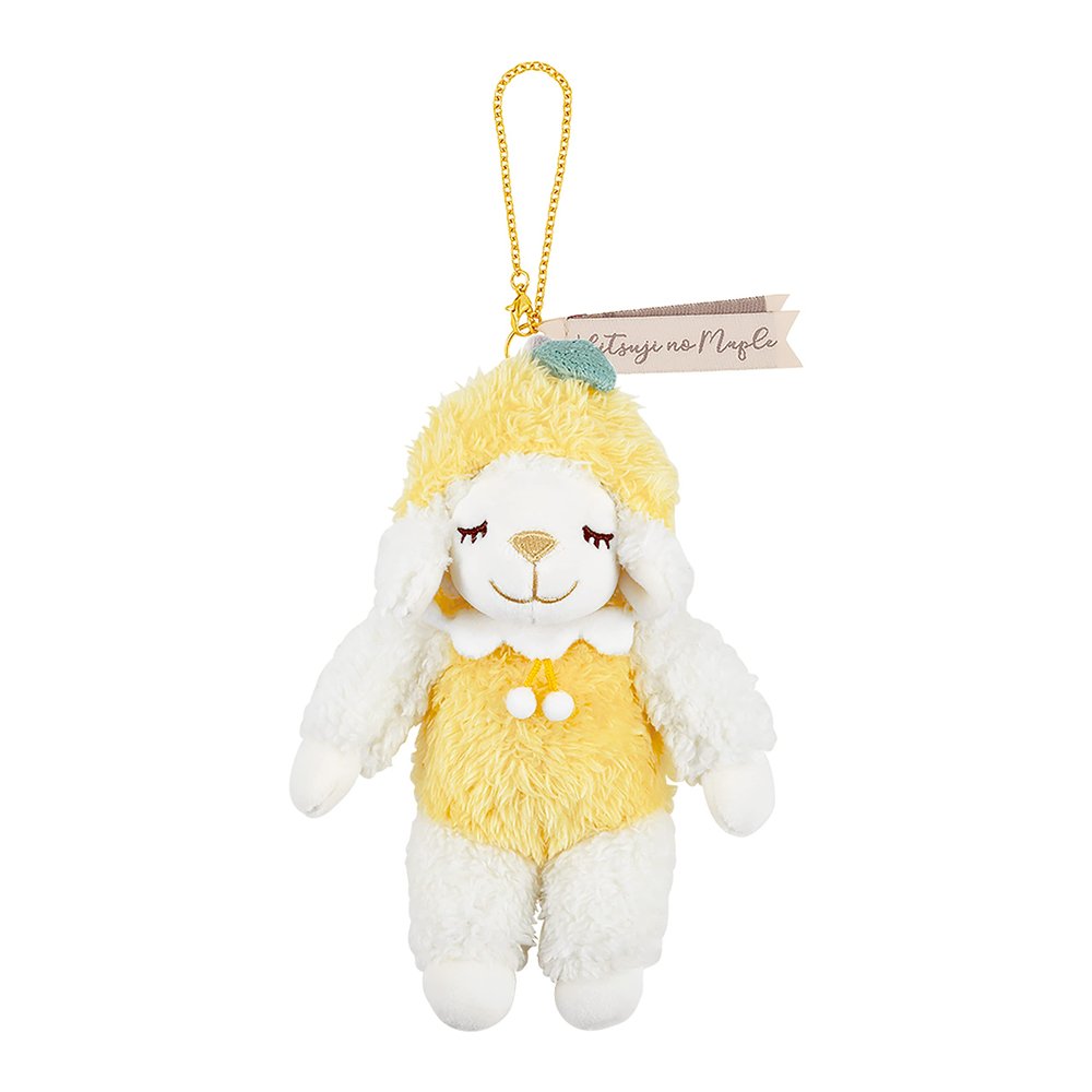 Livheart 18237-12 Colorful Soda Maple Mascot, Sheep Maple May (Total Length: Approx. 7.9 inches (20 cm), Lemonade Keychain