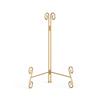 HEMYLU Gold Plate Stand, 10 Inch Decorative Holder for Displaying Platters, Heavy-Duty Metal Easel Stand for Picture, Photo Frame, Books and Round Objects, 1-Pack view 1
