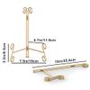 HEMYLU Gold Plate Stand, 10 Inch Decorative Holder for Displaying Platters, Heavy-Duty Metal Easel Stand for Picture, Photo Frame, Books and Round Objects, 1-Pack view 2