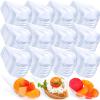 Foaincore 500 Pcs 4 Inch Appetizer Spoons Tear Drop Mini Appetizer Plates Plastic Catering Supplies Disposable Tasting Spoons Asian for Desserts Sauces Sushi Ice Cream Sample Serving Party (Clear) view 1