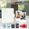 Ruibytree Retro 52 Pockets Mini Photo Album 2x3 Inch - PU Leather Photo Book for Fujifilm Instax Mini Series & Polaroid 2x3 Instant Film Camera Pictures (White, 1Pack) view 2