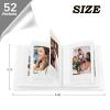 Ruibytree Retro 52 Pockets Mini Photo Album 2x3 Inch - PU Leather Photo Book for Fujifilm Instax Mini Series & Polaroid 2x3 Instant Film Camera Pictures (White, 1Pack) view 4