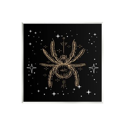 Stupell Industries Starry Halloween Spider Insect Wood Wall Art, Design by Lil' Rue