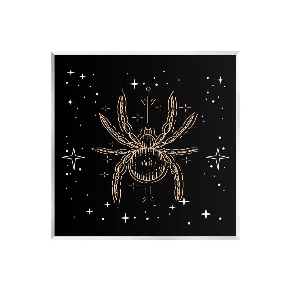 Stupell Industries Starry Halloween Spider Insect Wood Wall Art, Design by Lil' Rue