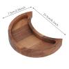 DAADUN Moon Tray Crystal Holder, Display Your Crystals & Healing Stones, Crescent Moon Tray for Crystals, Crystal Holder for Stones, Crystal Tray Wooden Box Crystal Shelf Display view 2