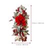 LUOZZY Christmas Glowing Wreath Luminous Xmas Wreath Decoration Christmas Home Hanging Ornaments, 60 * 30CM view 2