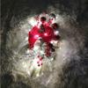 LUOZZY Christmas Glowing Wreath Luminous Xmas Wreath Decoration Christmas Home Hanging Ornaments, 60 * 30CM view 4