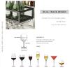 Black Wine Rack Ceiling Hanging Wine Bottle Holder Home Bar Iron Champagne Stemware Glasses Storage Shelf Kitchen Wall Mounted Metal Floating Organizer Shelves (Size : 80x25x20cm) view 3