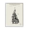Stupell Industries Intricate Castle Blueprint Diagram Framed Wall Art, Design by Karl Hronek view 1