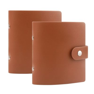 Ruibytree 52 Pockets Small Photo Album 2x3 for Fujifilm Instax Mini Series Instant Film, Polaroid Snap, Z2300, SocialMatic Instant Cameras & Zip Printer (Brown, 2Pack)