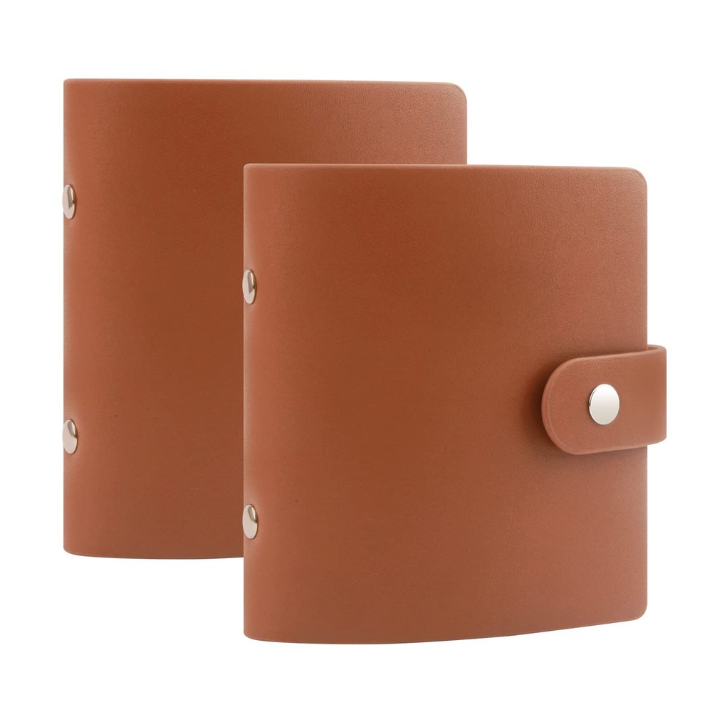 Ruibytree 52 Pockets Small Photo Album 2x3 for Fujifilm Instax Mini Series Instant Film, Polaroid Snap, Z2300, SocialMatic Instant Cameras & Zip Printer (Brown, 2Pack)