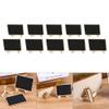 HERCHR 10pcs Mini Chalkboard Signs, Small Chalkboard Signs with Stand Wooden Blackboard Food Labels for Table Numbers, Place Cards, Food Signs, Message Board, Wedding Signs and Event Decorations view 4
