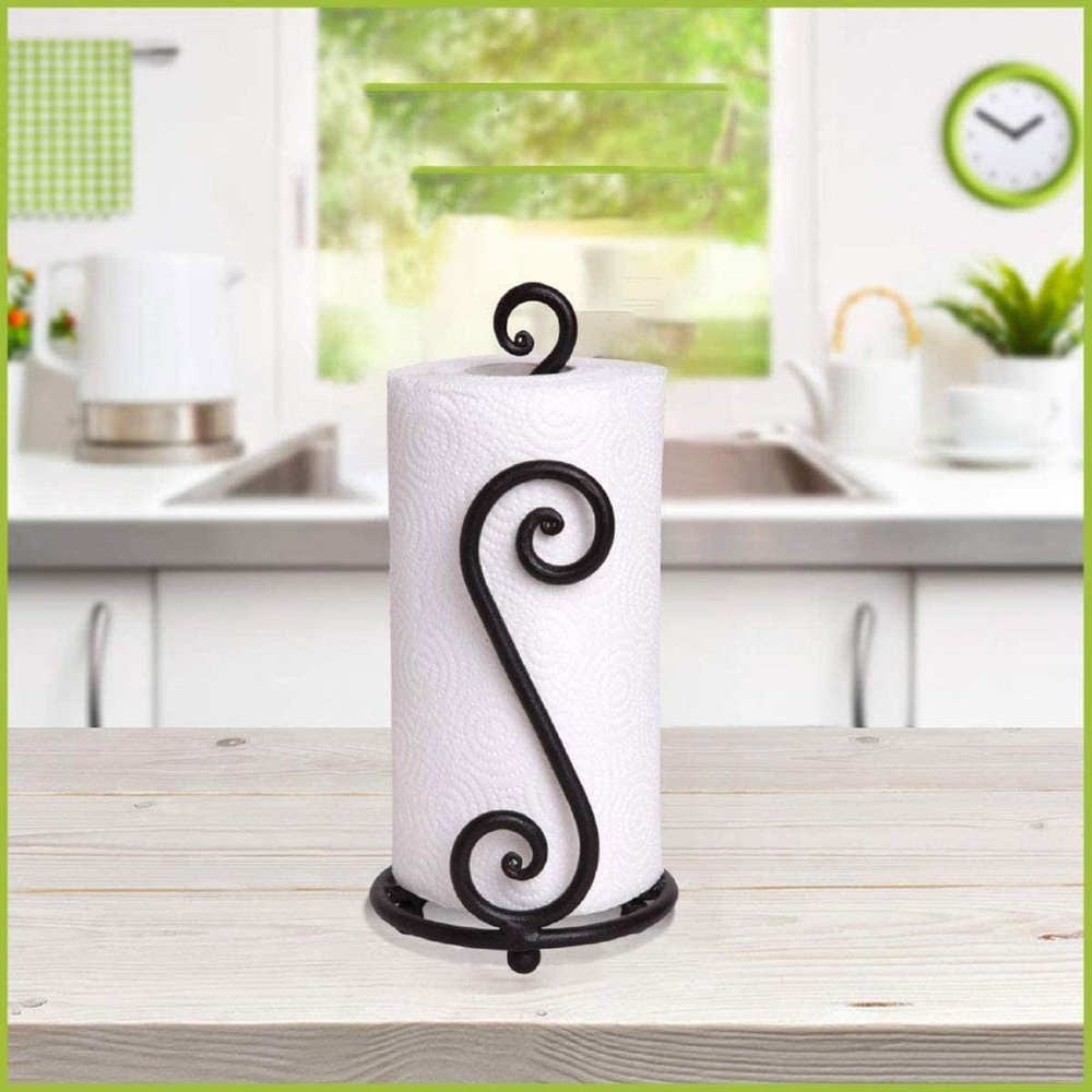 Paper Towel Holder//Decorative Wrought Iron Holder//Toilet Paper Holder Handcrafted