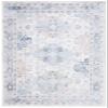 SAFAVIEH Washable Rug Bayside Collection - 8' x 10', Grey & Blue, Easy Cleaning, Ideal for in Living Room, Bedroom, Home Office, Dining Space (BAY116F) view 1