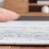 SAFAVIEH Washable Rug Bayside Collection - 8' x 10', Grey & Blue, Easy Cleaning, Ideal for in Living Room, Bedroom, Home Office, Dining Space (BAY116F) view 4