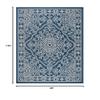 SAFAVIEH Washable Rug Outdoor Courtyard Collection - 8' x 11', Navy & Beige, Non-Shedding & Easy Cleaning, Ideal for Patio, Backyard, Mudroom (CY6344-25821) view 3