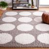 SAFAVIEH Area Rug 8x10 - Calico Shag Collection - Large - Grey & Ivory, Modern Design, Non-Shedding & Easy Cleaning, Ultra Plush Thick Pile, Ideal for Living Room, Bedroom, Dining Space (CLC120F) view 1