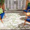 SAFAVIEH Washable Rug Outdoor Courtyard Collection - 8' x 10', Ivory & Green, Non-Shedding & Easy Cleaning, Ideal for Patio, Backyard, Mudroom, Dining Space (CY9433-52745) view 1