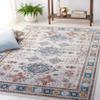 SAFAVIEH Washable Rug Bayside Collection - 8' x 10', Grey & Blue, Easy Cleaning, Ideal for in Living Room, Bedroom, Home Office, Dining Space (BAY106G) view 1