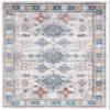 SAFAVIEH Washable Rug Bayside Collection - 8' x 10', Grey & Blue, Easy Cleaning, Ideal for in Living Room, Bedroom, Home Office, Dining Space (BAY106G) view 4