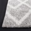 SAFAVIEH Area Rug 8x10 - Berber Shag Collection - Large - Ivory & Grey, Moroccan Design, Non-Shedding & Easy Cleaning, Plush Thick Pile, Ideal for Living Room, Bedroom, Dining Space (BER574G) view 4