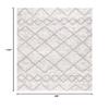 SAFAVIEH Area Rug 8x10 - Berber Shag Collection - Large - Ivory & Grey, Moroccan Design, Non-Shedding & Easy Cleaning, Plush Thick Pile, Ideal for Living Room, Bedroom, Dining Space (BER572F) view 2