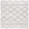 SAFAVIEH Area Rug 8x10 - Berber Shag Collection - Large - Ivory & Grey, Moroccan Design, Non-Shedding & Easy Cleaning, Plush Thick Pile, Ideal for Living Room, Bedroom, Dining Space (BER572F) view 3