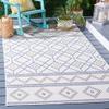 SAFAVIEH Washable Rug Outdoor Courtyard Collection - 6'7" x 9'6", Ivory & Navy Yellow, Non-Shedding & Easy Cleaning, Ideal for Patio, Backyard, Mudroom (CY9681-53455) view 1