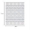 SAFAVIEH Washable Rug Outdoor Courtyard Collection - 6'7" x 9'6", Ivory & Navy Yellow, Non-Shedding & Easy Cleaning, Ideal for Patio, Backyard, Mudroom (CY9681-53455) view 2