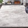 SAFAVIEH Washable Rug Outdoor Cabana Collection - 4' x 6', Grey & Ivory, Non-Shedding & Easy to Clean, Ideal for Patio, Backyard, Mudroom (CBN504F) view 3