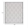 SAFAVIEH Area Rug 8x10 - Augustine Collection - Large - Ivory & Black, Cotton Boho Fringe Design, Easy Cleaning, Ideal for Living Room, Bedroom, Office, Dining Space (AGT503Z) view 2