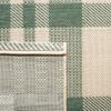 SAFAVIEH Washable Rug Outdoor Courtyard Collection - 4' Square, Green & Beige, Plaid Pattern, Non-Shedding & Easy Cleaning, Ideal for Patio, Backyard, Mudroom (CY6201-322) view 3