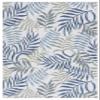SAFAVIEH Washable Rug Outdoor Courtyard Collection - 8' x 10', Beige & Green Blue, Non-Shedding & Easy Cleaning, Ideal for Patio, Backyard, Mudroom, Dining Space (CY9631-53424) view 2