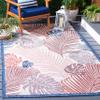 SAFAVIEH Washable Rug Outdoor Courtyard Collection - 8' x 10', Beige & Rust, Non-Shedding & Easy Cleaning, Ideal for Patio, Backyard, Mudroom, Dining Space (CY9621-53434) view 1