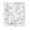 SAFAVIEH Washable Rug Bayside Collection - 8' x 10', Blue & Grey, Easy Cleaning, Ideal for in Living Room, Bedroom, Home Office, Dining Space (BAY124M) view 2