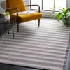 SAFAVIEH Area Rug 8x10 - Augustine Collection - Large - Ivory & Black, Cotton Stripe Fringe Design, Easy Cleaning, Ideal for Living Room, Bedroom, Office, Dining Space (AGT501Z) view 1