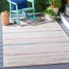 SAFAVIEH Cabana Collection Accent Rug - 4' x 6', Red Aqua & Ivory, Non-Shedding & Easy Care, Indoor/Outdoor & Washable-Ideal for Patio, Backyard, Mudroom (CBN500Q) view 1
