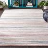 SAFAVIEH Cabana Collection Accent Rug - 4' x 6', Red Aqua & Ivory, Non-Shedding & Easy Care, Indoor/Outdoor & Washable-Ideal for Patio, Backyard, Mudroom (CBN500Q) view 3