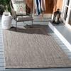 SAFAVIEH Washable Rug Outdoor Courtyard Collection - 6'7" x 9'6", Black & Grey, Non-Shedding & Easy Cleaning, Ideal for Patio, Backyard, Mudroom (CY6236-37612) view 1