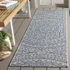 SAFAVIEH Washable Rug Outdoor Courtyard Collection - 2'3" x 16' Runner, Light Grey & Blue, Non-Shedding & Easy Cleaning, Ideal for Patio, Entryway, Mudroom, Hallway, Kitchen (CY8734-36812) view 2