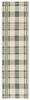 SAFAVIEH Washable Rug Outdoor Courtyard Collection - 2'3" x 20' Runner, Green & Beige, Plaid Pattern, Non-Shedding & Easy Cleaning, Ideal for Patio, Entryway, Mudroom, Hallway, Kitchen (CY6201-322) view 2