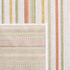 SAFAVIEH Washable Rug Outdoor Courtyard Collection - 6'7" Square, Beige & Rust Yellow, Non-Shedding & Easy Cleaning, Ideal for Patio, Backyard, Mudroom (CY9237-52755) view 1