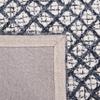 SAFAVIEH Abstract Collection Accent Rug - 3' x 5', Ivory & Navy, Handmade Wool, Ideal for High Traffic Areas in Entryway, Living Room, Bedroom (ABT203N) view 3