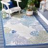 SAFAVIEH Washable Rug Outdoor Courtyard Collection - 6'7" x 9'6", Beige & Green Blue, Non-Shedding & Easy Cleaning, Ideal for Patio, Backyard, Mudroom (CY9621-53424) view 1