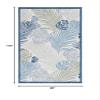 SAFAVIEH Washable Rug Outdoor Courtyard Collection - 8' x 10', Beige & Green Blue, Non-Shedding & Easy Cleaning, Ideal for Patio, Backyard, Mudroom, Dining Space (CY9621-53424) view 2